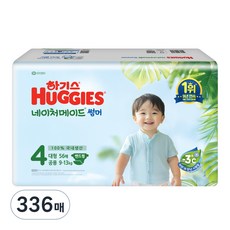 HUGGIES 好奇 Nature Made Summer輕薄黏貼型尿布, 4階段, 336張