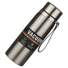 워터하마 대용량 진공 스테인레스 304 텀블러 스포츠 보온병, 실버, 1000ml, 1개