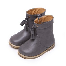 Bimbo Bimba 孩童皮革流蘇中筒靴