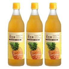台糖 鳳梨醋, 600ml, 3瓶