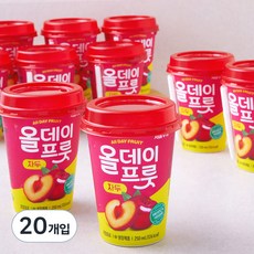 서울우유 올데이프룻 자두 주스, 250ml, 20개입