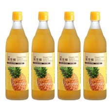 台糖 鳳梨醋, 600ml, 4瓶