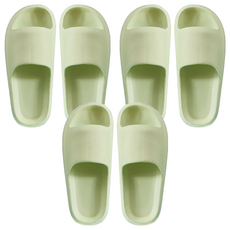 LIFE LANCE 減震降躁EVA客廳辦公室室內緩震拖鞋, 綠色, 3雙