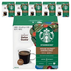STARBUCKS 星巴克 家常美式咖啡膠囊 多趣酷思咖啡機適用, 8.5g, 12顆, 6盒