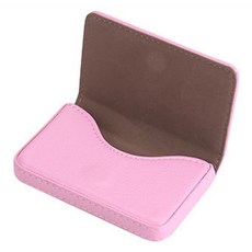 pines 皮革卡片名片夾, 1個, 粉紅色