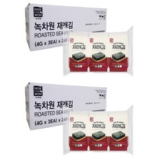 NOKCHAWON 綠茶園 原味海苔片, 12g, 48包