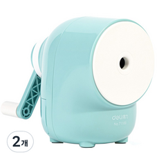 deLi 得力 自動送紙安全圓形削鉛筆機, 藍色, 2個