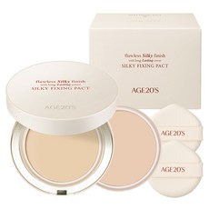 AGE20'S 絲滑定妝粉餅 14g+替換芯 14g, 21 Light Beige, 1組