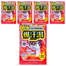 Bison 佰松爆汗湯 熱感果香入浴劑, 脂肪分解酵素, 排毒燃燒, 膠原蛋白玻尿酸保濕, 60g, 5包