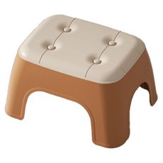 Hanbomnuri 廁所浴室腳踏凳 矮凳, 棕色