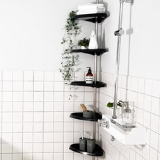 LIVING HAPPY Virtue Nine 浴室邊角架 5層, 瑪瑙, 1個