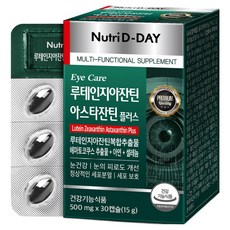 Nutri D-DAY 葉黃素玉米黃素蝦紅素Plus膠囊, 30顆, 1盒