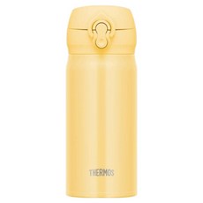 THERMOS 膳魔師 真空斷熱保溫瓶 JNL-356 黃色 350ml, 1個