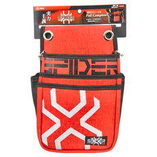 SK11 鳶用釘袋 SPD-RD系列 紅蜘蛛 SPD-RD-5 工具袋 耐磨材質 多隔層設計, 220 x 270 x 120mm, 1個