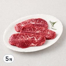 육감하누 한우 부채살 1+등급 구이용 (냉장), 5개, 200g