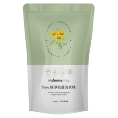 mammyshop 媽咪小站 Pure植淨抗菌洗衣精 向日葵香氛 補充包, 1包, 800ml