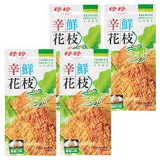 珍珍 辛鮮花枝 香蒜, 28g, 4包