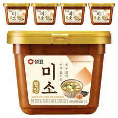 샘표 미소된장, 450g, 5개