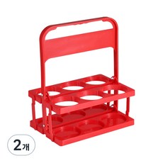 구디푸디 접이식 컵 캐리어 음료수 트레이 6구, 1개입, 2개