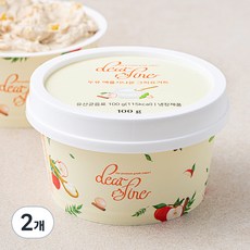 디어파인 두유 애플시나몬 그릭요거트, 100g, 1개입, 2개