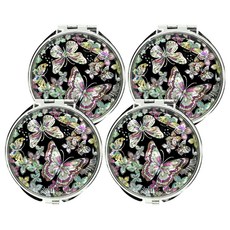 Nuri 韓國傳統珍珠母手鏡架, 花蝴蝶, 4個