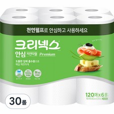 Kleenex 舒潔 安心廚房紙巾 高級, 120張, 30捲