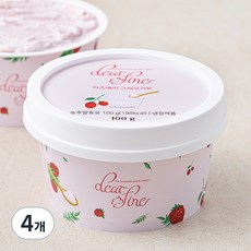 디어파인 라즈베리 그릭요거트, 100g, 1개입, 4개