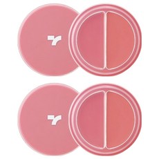 TONYMOLY 雙色唇蜜腮紅兩用膏 4.8g, 2入, 01 Bunny Pink