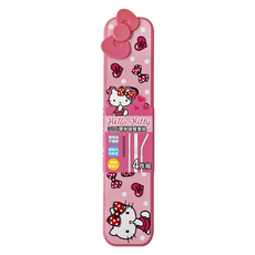 Sanrio 三麗鷗 Hello Kitty 凱蒂貓 KT 316不鏽鋼環保吸管附磁吸盒, 1組, 4入