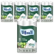 all'swell Breeze青蘋果3層高級捲筒衛生紙, 30入, 5個