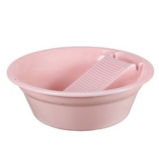 粉彩洗衣盆, 1個, 粉色的