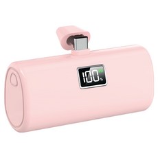 YINTO 도킹형 고속충전 PD 20w 일체형 휴대용 미니 보조배터리 C타입, XPB1-C, 핑크