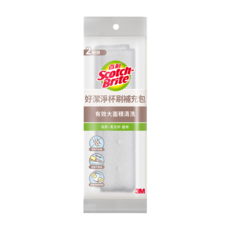 3M Scotch-Brite 百利 好潔淨杯刷 補充包 2入, 白色, 1包