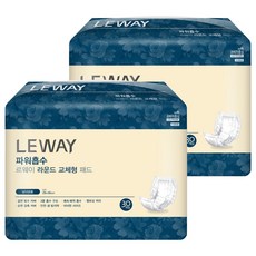 Mirae Well life Le-way 男女通用強力吸收圓形替換護墊, 30枚入, 中型, 2個