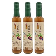 陳稼莊 百香果醋 無加糖 手工釀造, 250ml, 3瓶