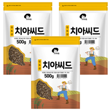 엉클탁 치아씨드, 500g, 3개