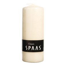 SPAAS 圓柱蠟燭 8 x 20 cm, 灰白色（象牙色）, 1 個