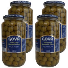 Goya 大容量裝綠色 Manzaniya 橄欖, 875g, 4個