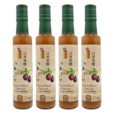陳稼莊 百香果醋 無加糖 手工釀造, 250ml, 4瓶