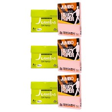 DOOSUNG PAPER OA 花紋紙 Jumbo, A4, 1500張, P40 淡粉色