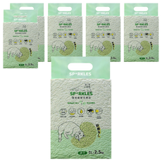 SPARKLES 環保極細豆腐貓砂, 綠茶, 2.5kg, 7L, 6包