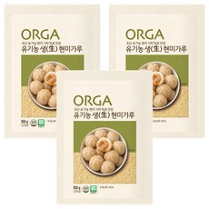 올가홀푸드 유기농 생현미가루, 350g, 3개