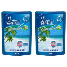 毛寶香滿室 海洋微風中性地板清潔劑補充包, 99.9%抑菌率，植物性配方，溫和更安心, 1.8kg, 2包