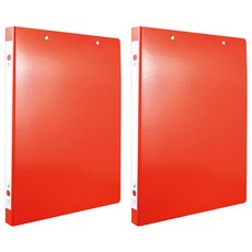 SUANDER 雙德文具 紙板雙上彈簧夾, 紅色, 2本