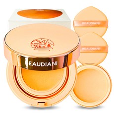 BEAUDIANI 網紗緊緻遮瑕氣墊粉餅 正裝 12g + 補充蕊 12g 套組, 1個, 遮瑕日常2號