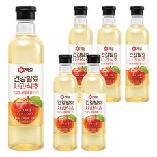 CJ BEKSUL 白雪 健康發酵蘋果醋, 800ml, 6個