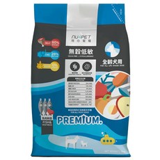 nu4PET 陪心寵糧 全齡犬 無穀低敏乾飼料 魚肉鮮蔬, 6kg, 1袋