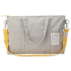 P.travel 大容量旅行包 6袋設計 內置拉鍊口袋, 51 x 20 x 35cm, 灰色