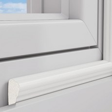 I'CLE 高級新材質多用途楔形泡棉門窗縫隙密封條 白色 5m, 1個