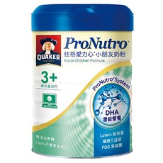 QUAKER 桂格 ProNutro 愛力心 小朋友奶粉 3歲以上, 825g, 1罐